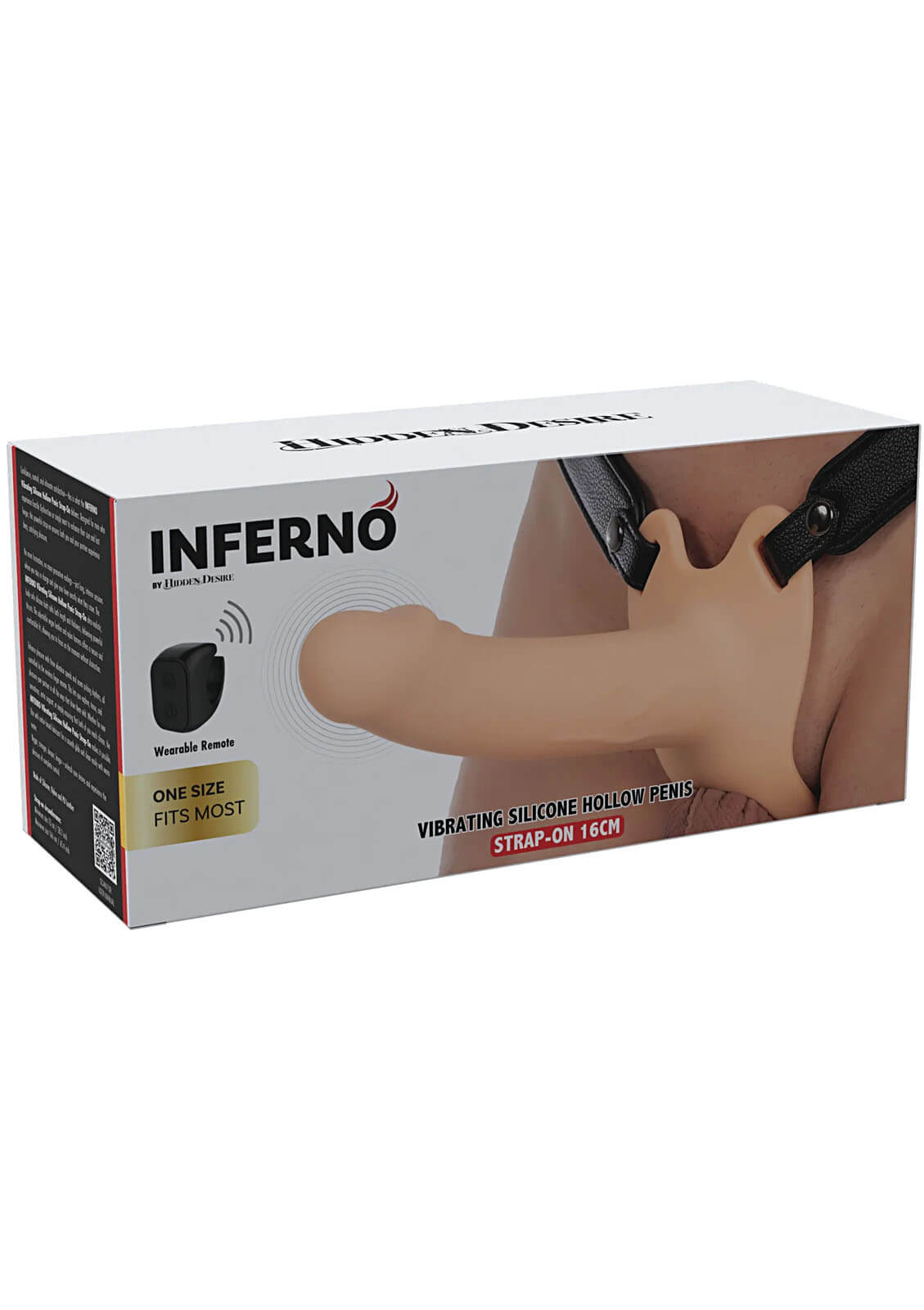 ACESS&Oacute;RIOS CASAL Hollow Penis Strap-on Vibrating Silicone 16 cm