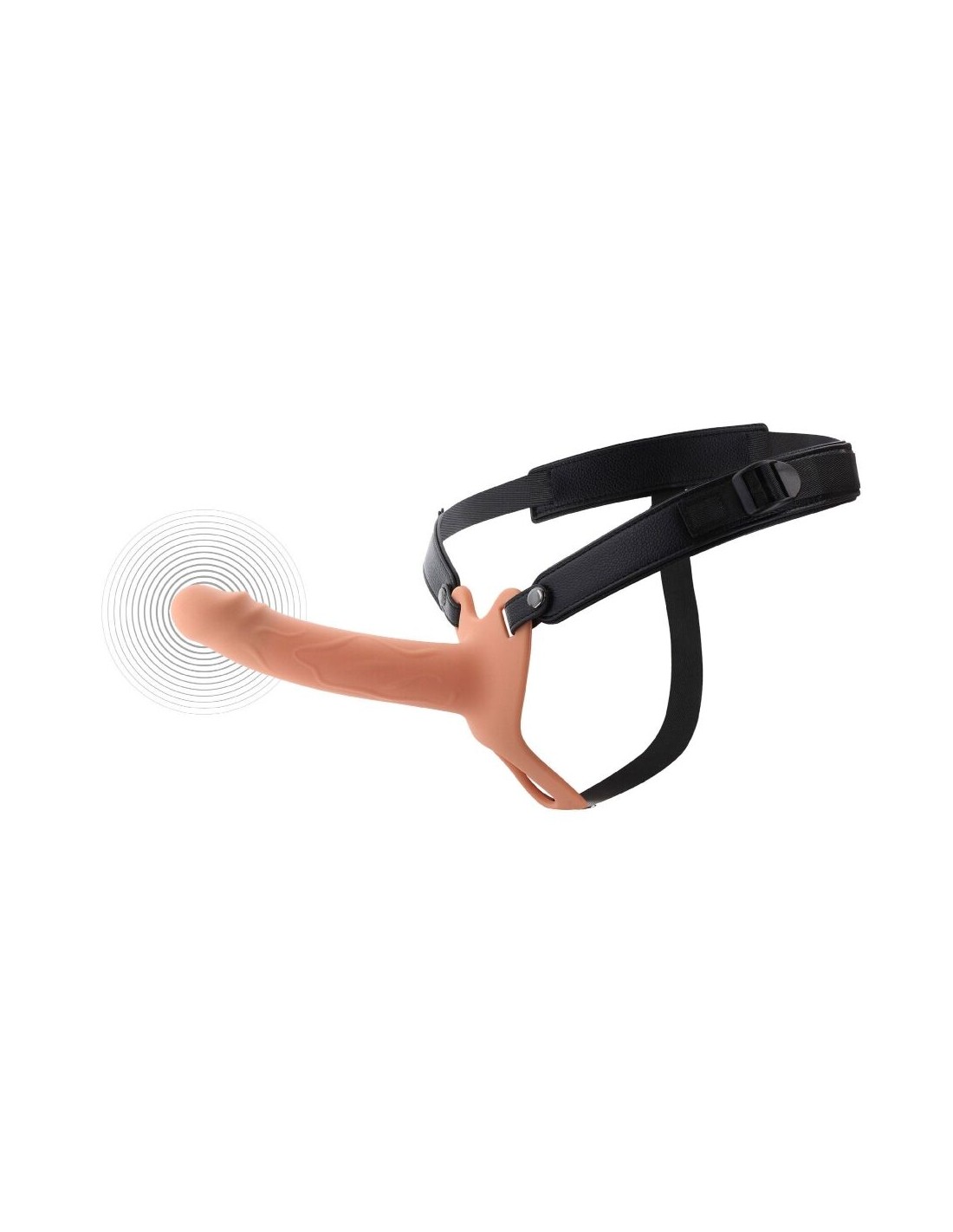ACESS&Oacute;RIOS CASAL Hollow Penis Strap-on Vibrating Silicone 18 cm Hollow Penis Strap-on Vibrating Silicone 18 cm