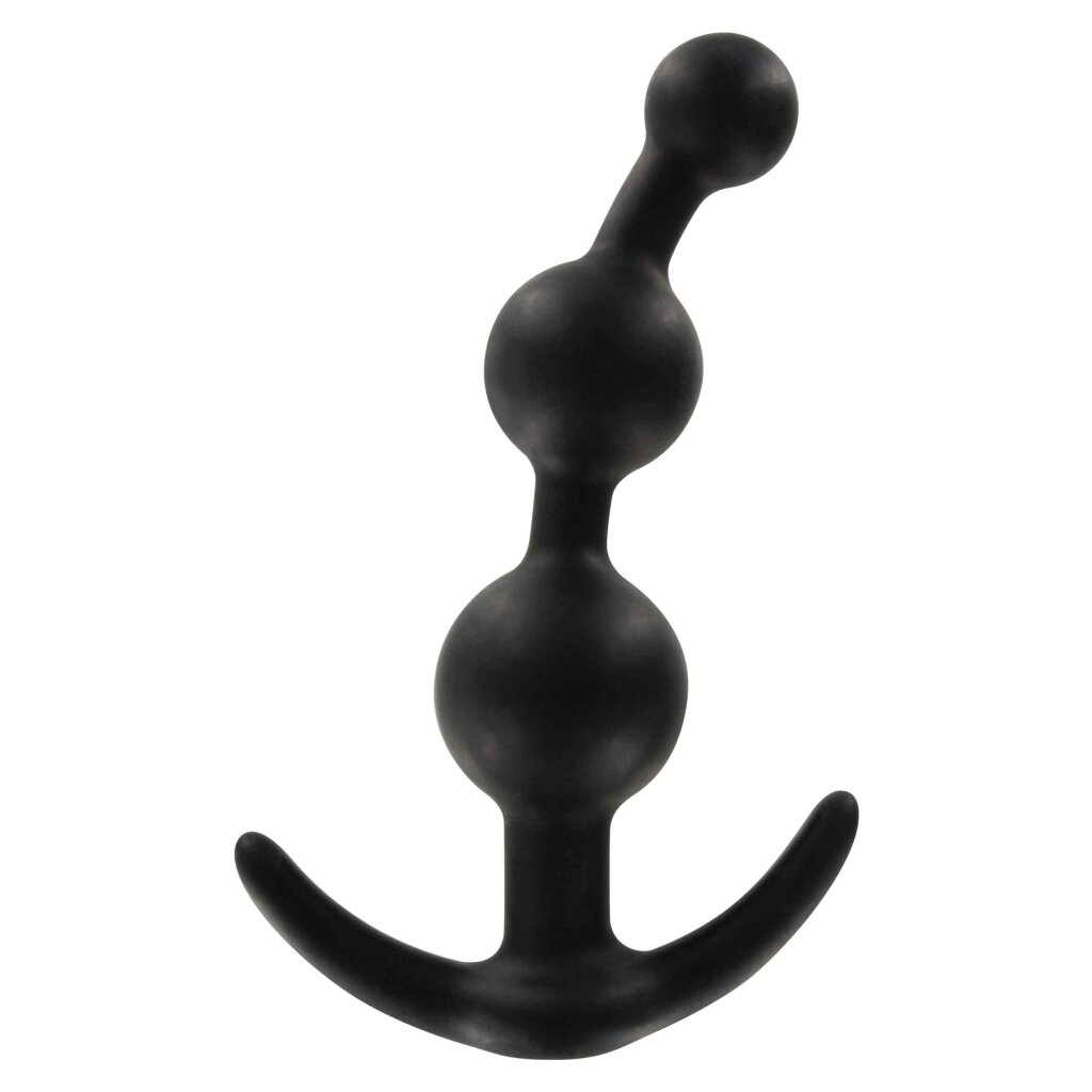 PRAZER ANAL ANAL-PLAY-SWEET-SENSATION-BEADED-PLUG-BLACK