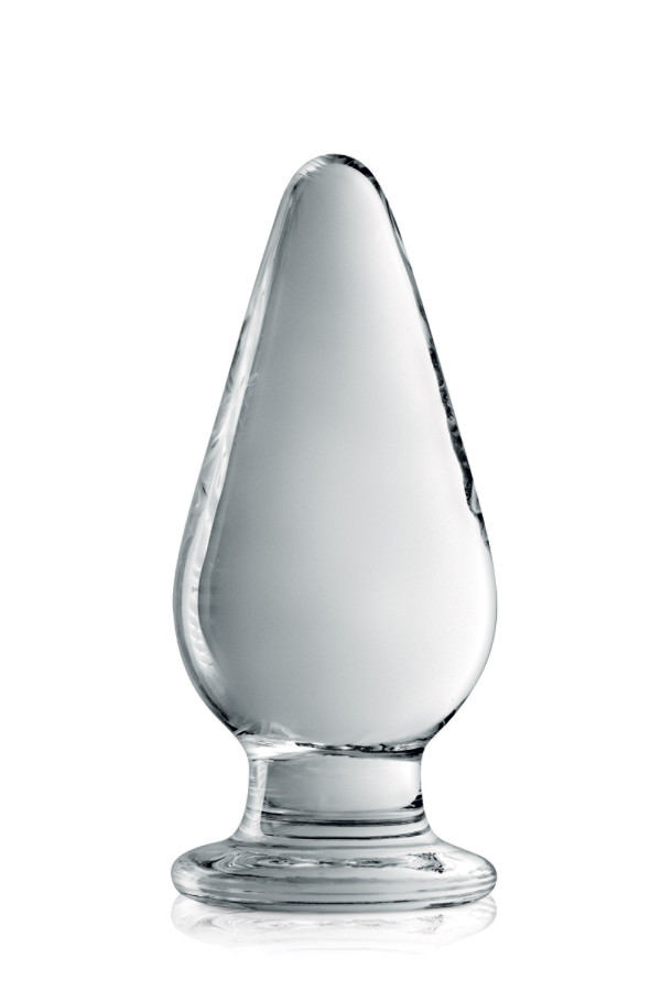 ANAL Butt Plugs Sem Vibração Plug de Vidro Glossy 26