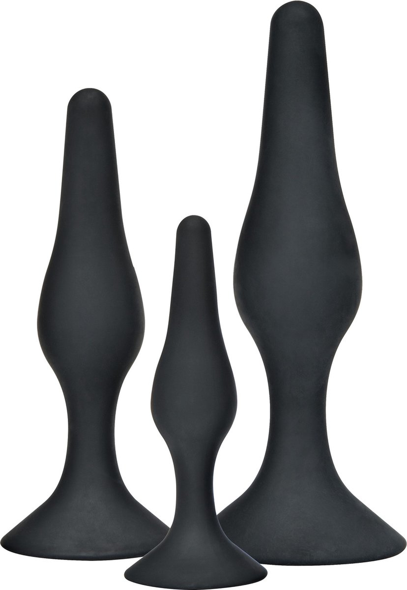 ANAL ANAL-PLAY-CURVY-COMPANIONS-KIT-3PCS-BLACK
