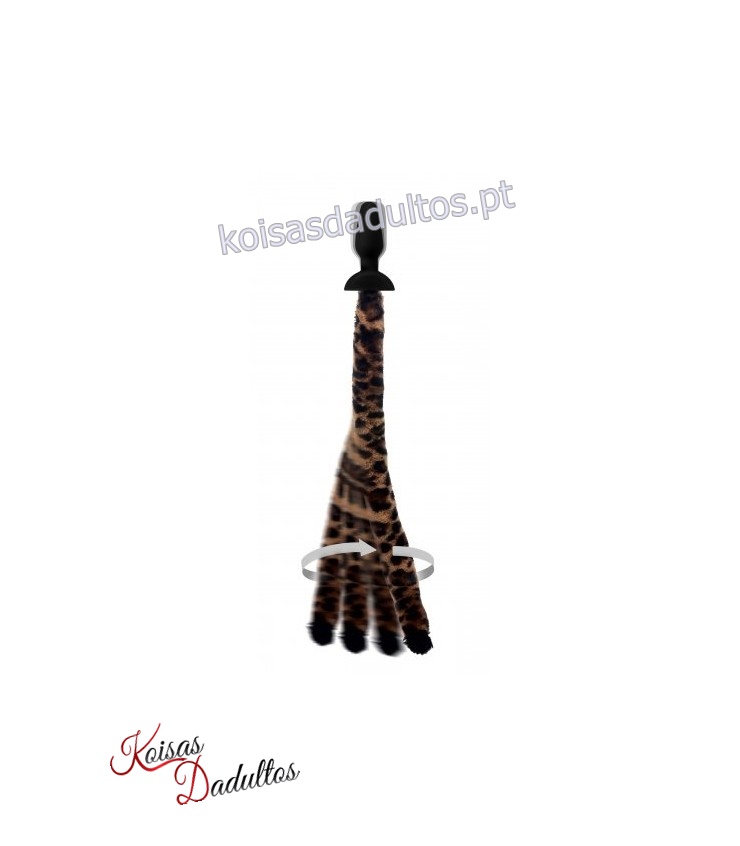Plug com Cauda de Leopardo Plug com Cauda de Leopardo