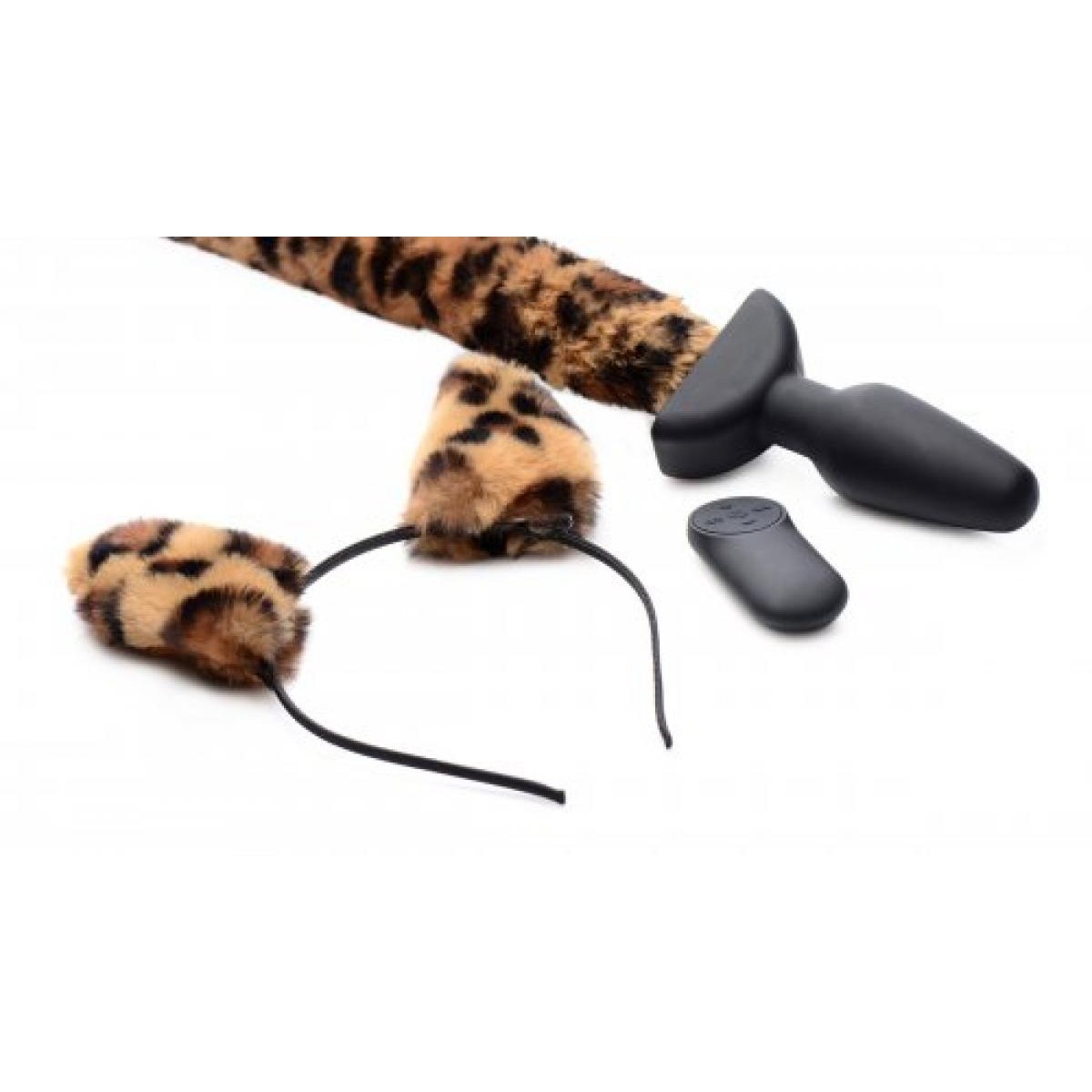 Plug com Cauda de Leopardo Plug com Cauda de Leopardo