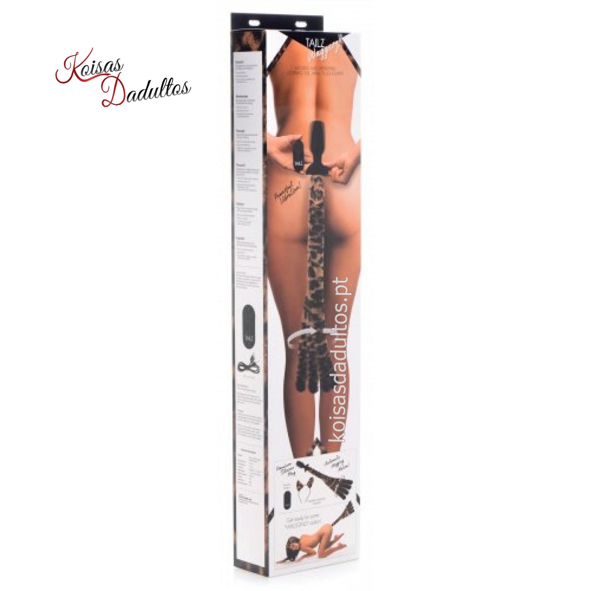 Plug com Cauda de Leopardo Plug com Cauda de Leopardo