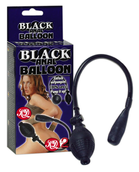 ANAL Butt Plugs Sem Vibração BLACK ANAL BALLOON