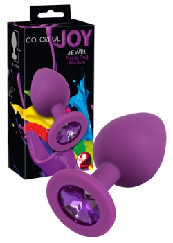 ANAL Plug Anal Com Brilhante Roxo