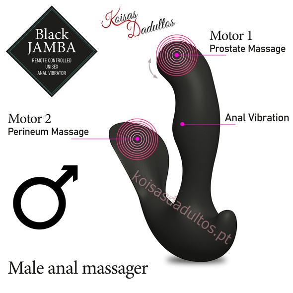 SEXTOY HOMEM Massajadores de Próstata Vibrador Anal Black Jamba Vibrador Anal Black Jamba