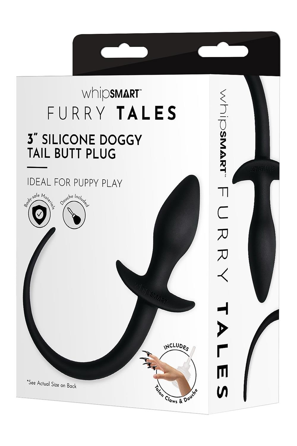 Plug Silicone com Cauda de C&atilde;o Plug Silicone com Cauda de C&atilde;o