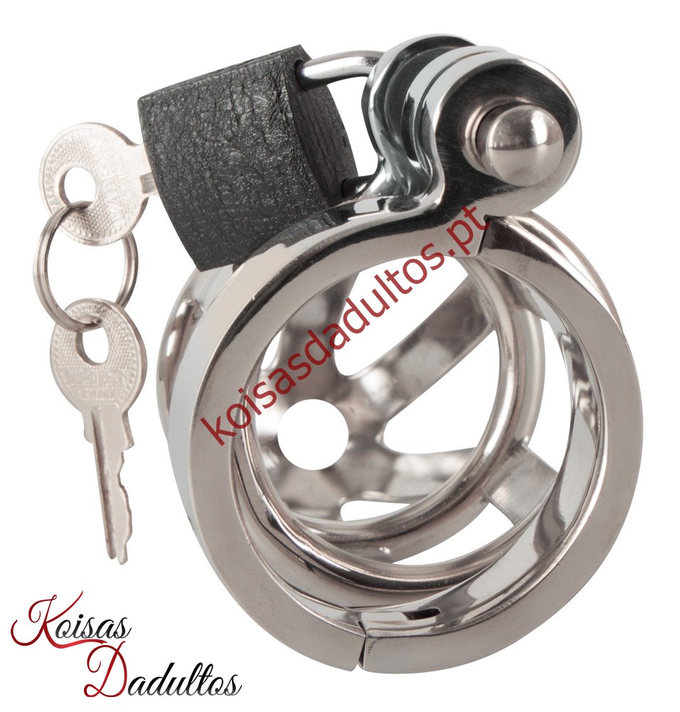 3702 Gaiola de Castidade em Aço Gaiola de Castidade em Aço