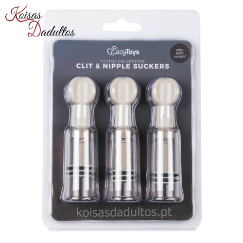et043clr Conjunto de 3 Sugadores de Mamilos Conjunto de 3 Sugadores de Mamilos