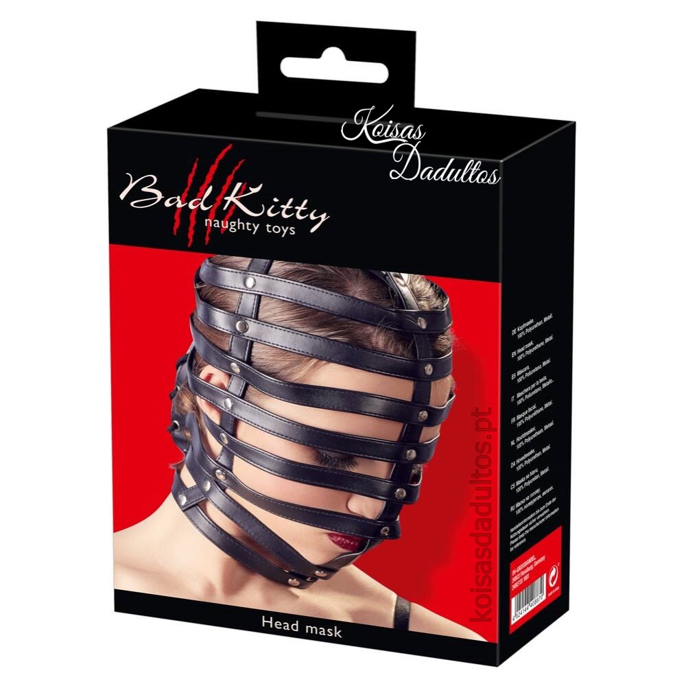 BONDAGE Máscara de Cabeça - Bad Kitty  Máscara de Cabeça - Bad Kitty 