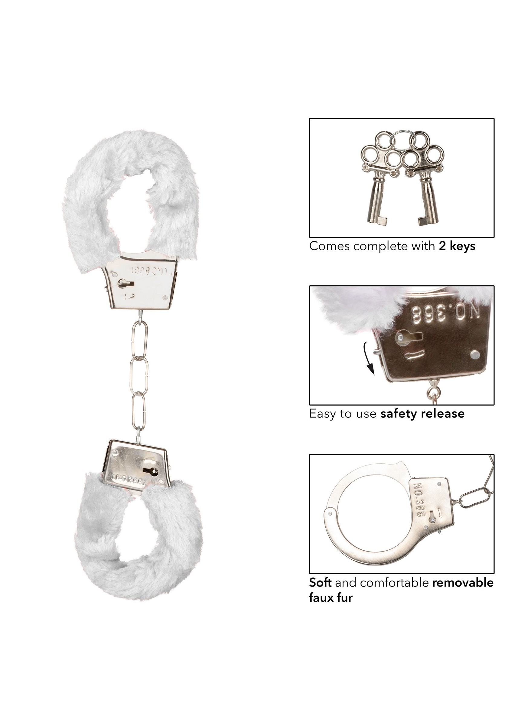 13375wht Algemas Playful Furry  Algemas Playful Furry 