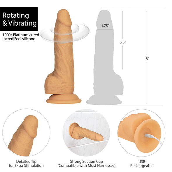 e32686 Dong Vibratório e Rotatório 20cm  Dong Vibratório e Rotatório 20cm 