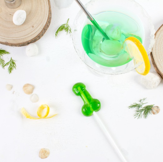 BRINCADEIRAS JOGOS Goma Pénis Caipirinha Goma Pénis Caipirinha