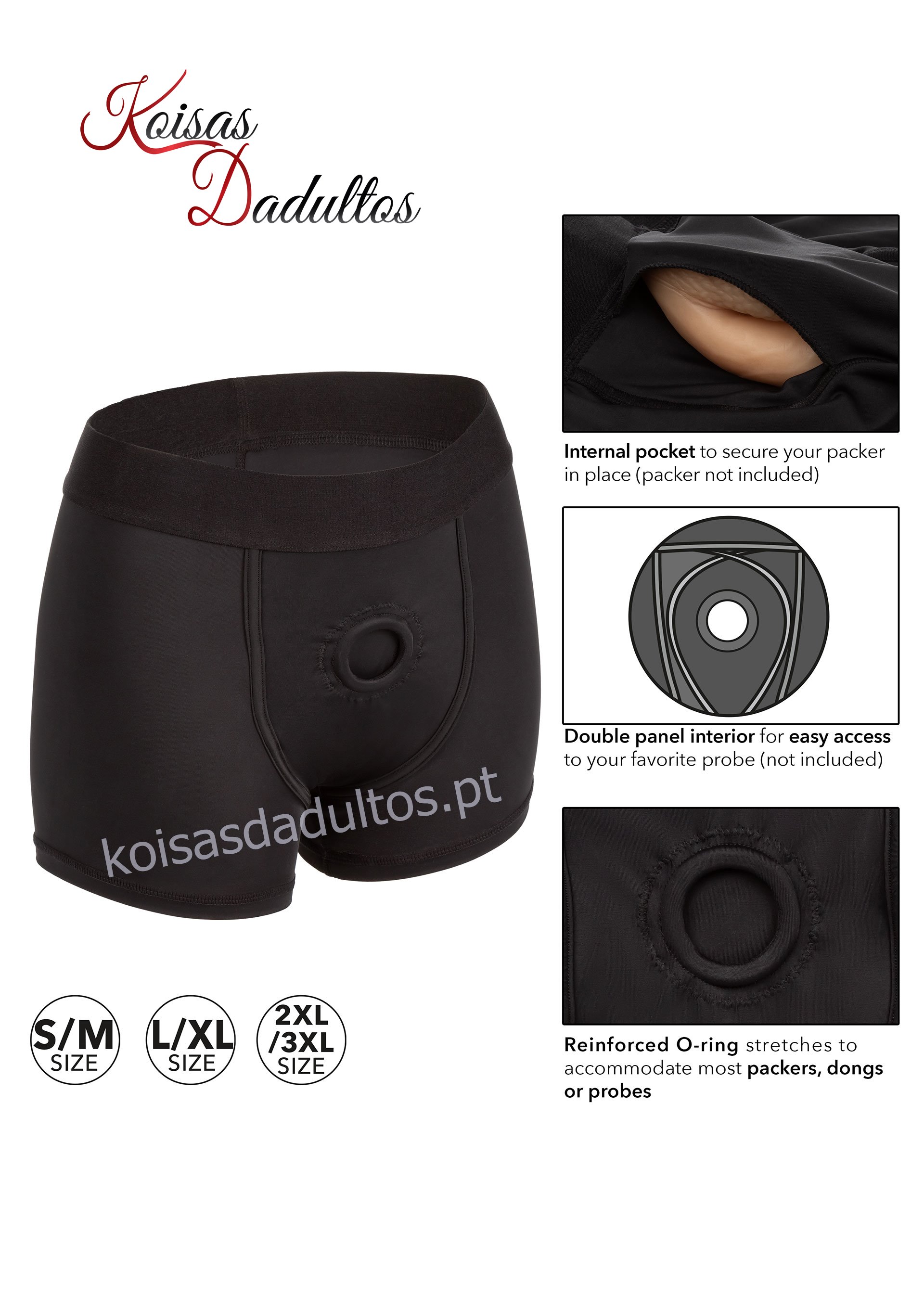 CINTOS STRAP-ON Cintos Arnês Boxer S/M Arnês Boxer S/M