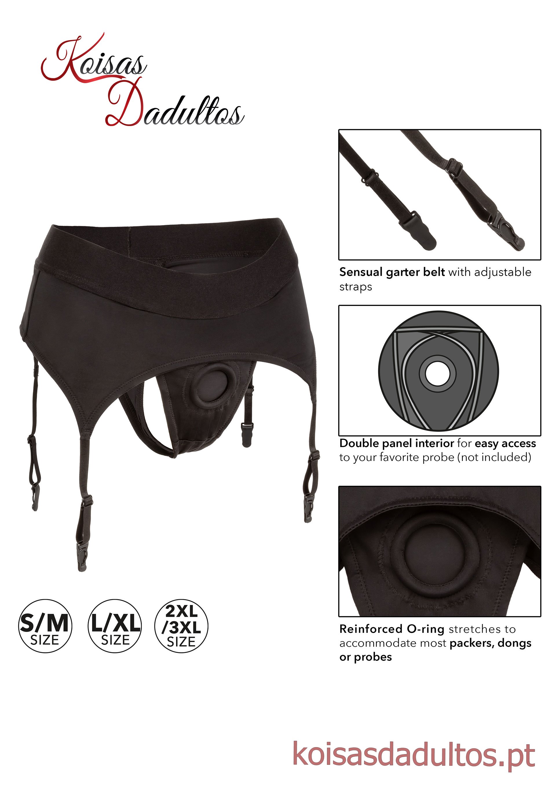 CINTOS STRAP-ON Cintos Arnês Cueca e Ligas XXL/XXXL Arnês Cueca e Ligas XXL/XXXL
