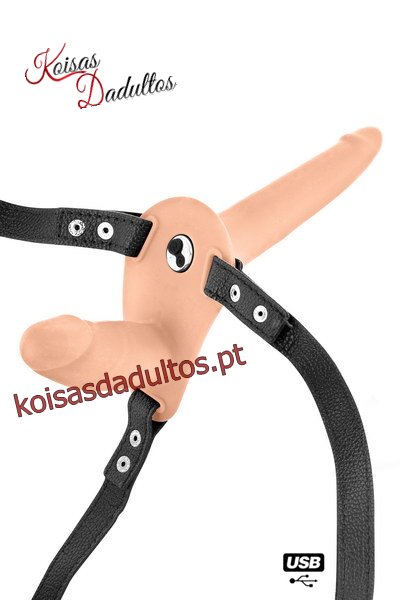 ACESS&Oacute;RIOS CASAL Strap-On Duplo com Vibração Strap-On Duplo com Vibração