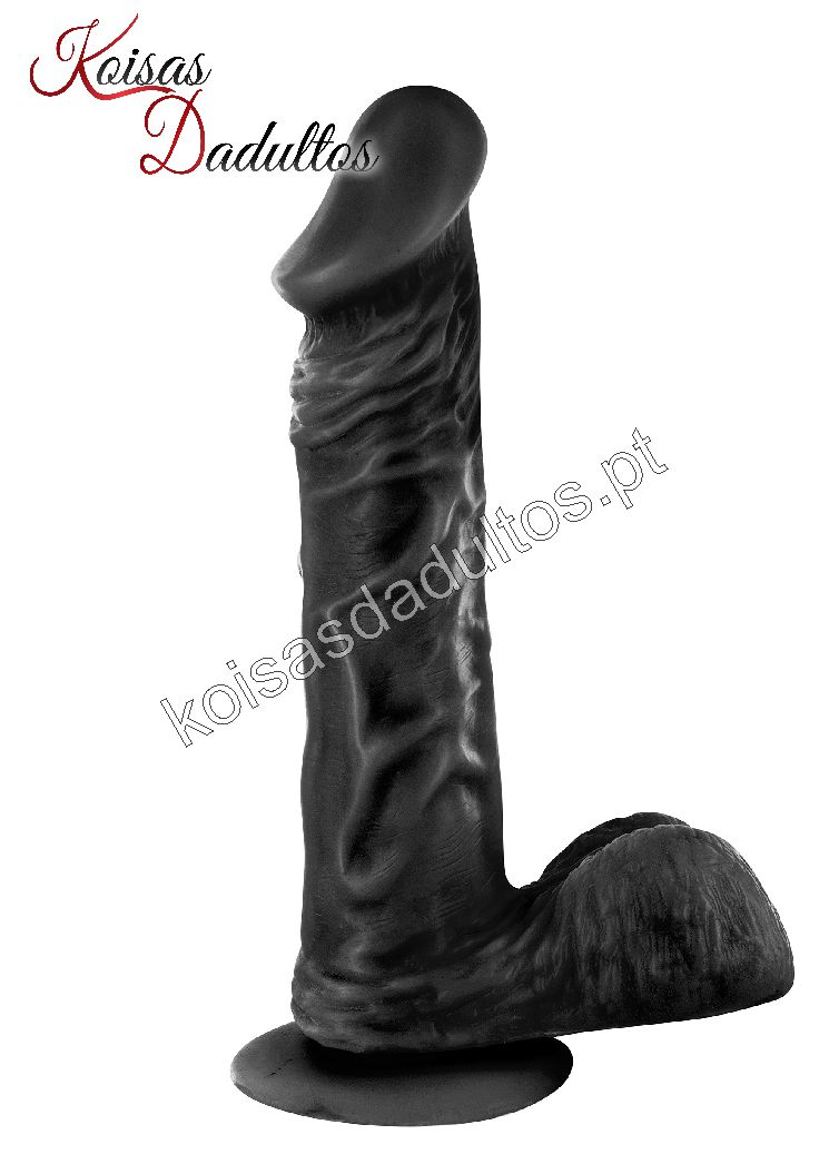 DONGS DILDOS BBC Negros Dong Realístico Bruce Black 23 cm