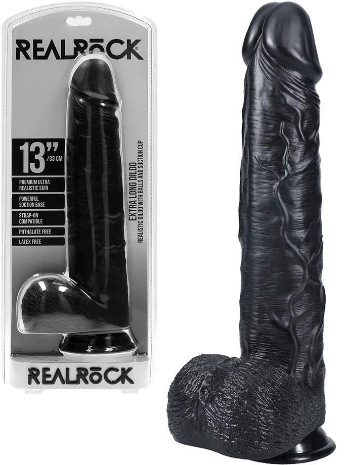 DONGS DILDOS BBC Negros RealRock - 33 cm