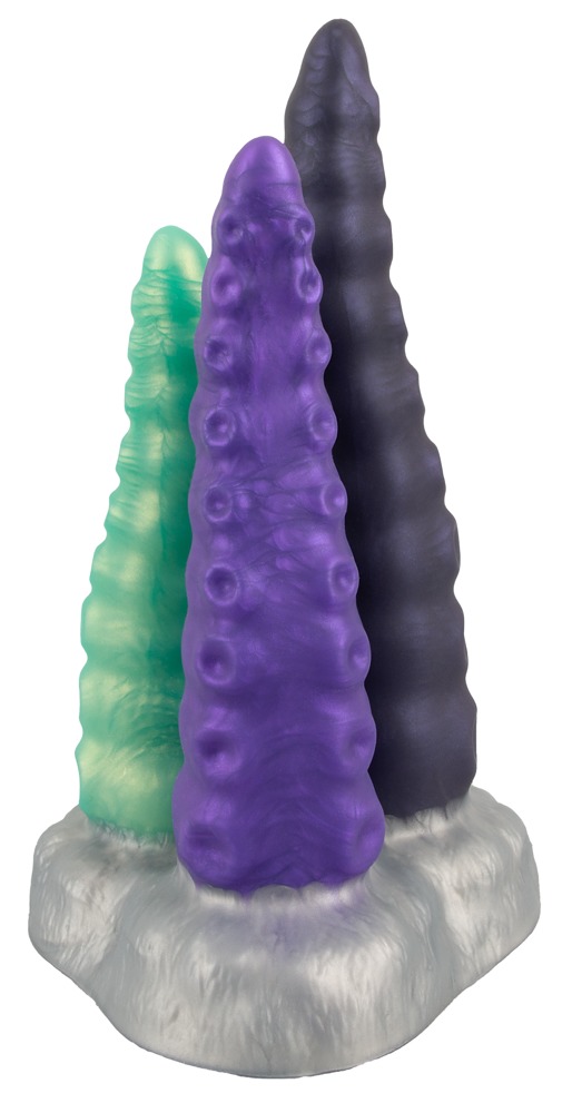 DONGS DILDOS Super Dongs Beasty Cocks Triple Tentacle Beasty Cocks Triple Tentacle