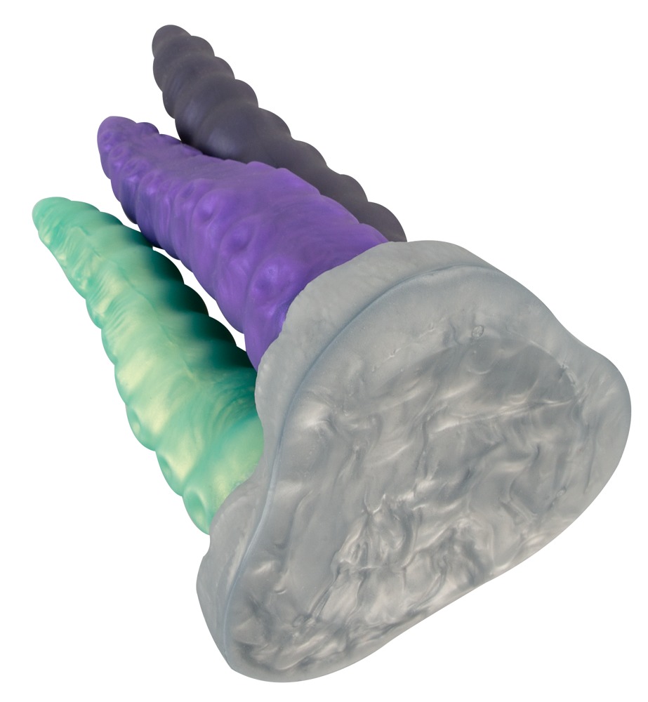 DONGS DILDOS Super Dongs Beasty Cocks Triple Tentacle Beasty Cocks Triple Tentacle