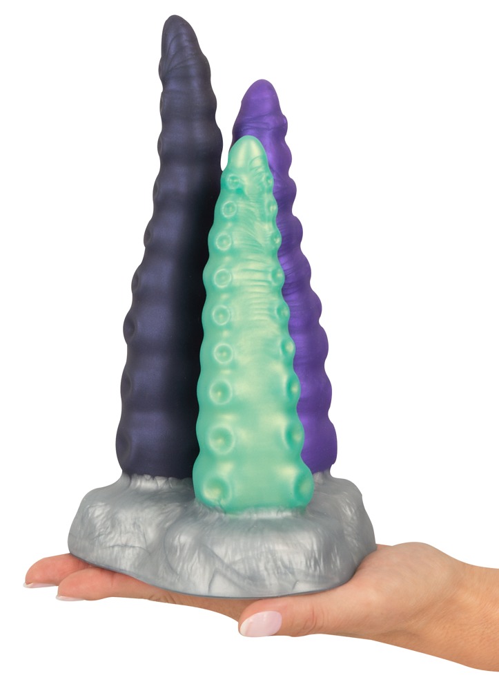 DONGS DILDOS Super Dongs Beasty Cocks Triple Tentacle Beasty Cocks Triple Tentacle