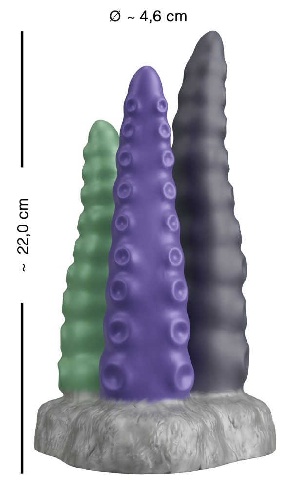 DONGS DILDOS Super Dongs Beasty Cocks Triple Tentacle Beasty Cocks Triple Tentacle