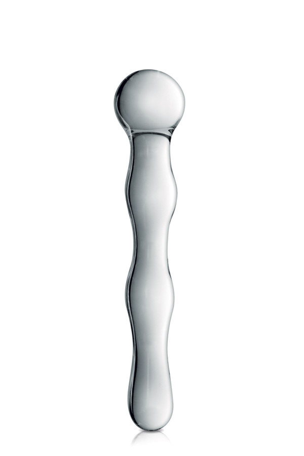 stud Dildo de Vidro Glossy 10