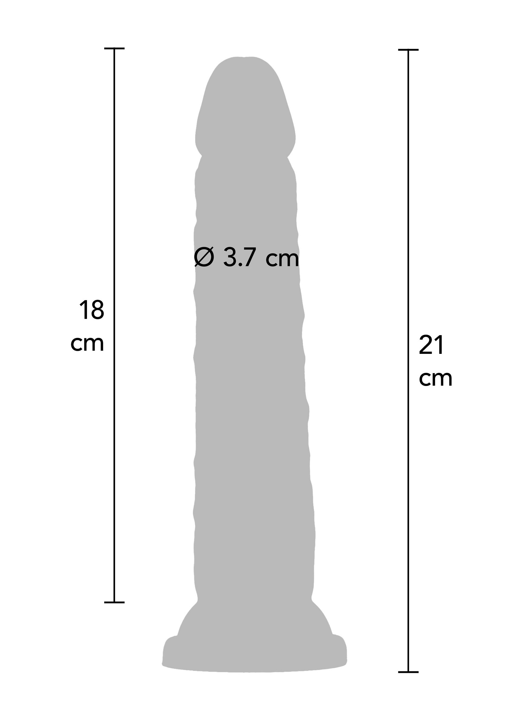 &Iacute;NTIMOS REALISTAS Dong Dupla Densidade Toy Joy 21 cm Dong Dupla Densidade Toy Joy 21 cm