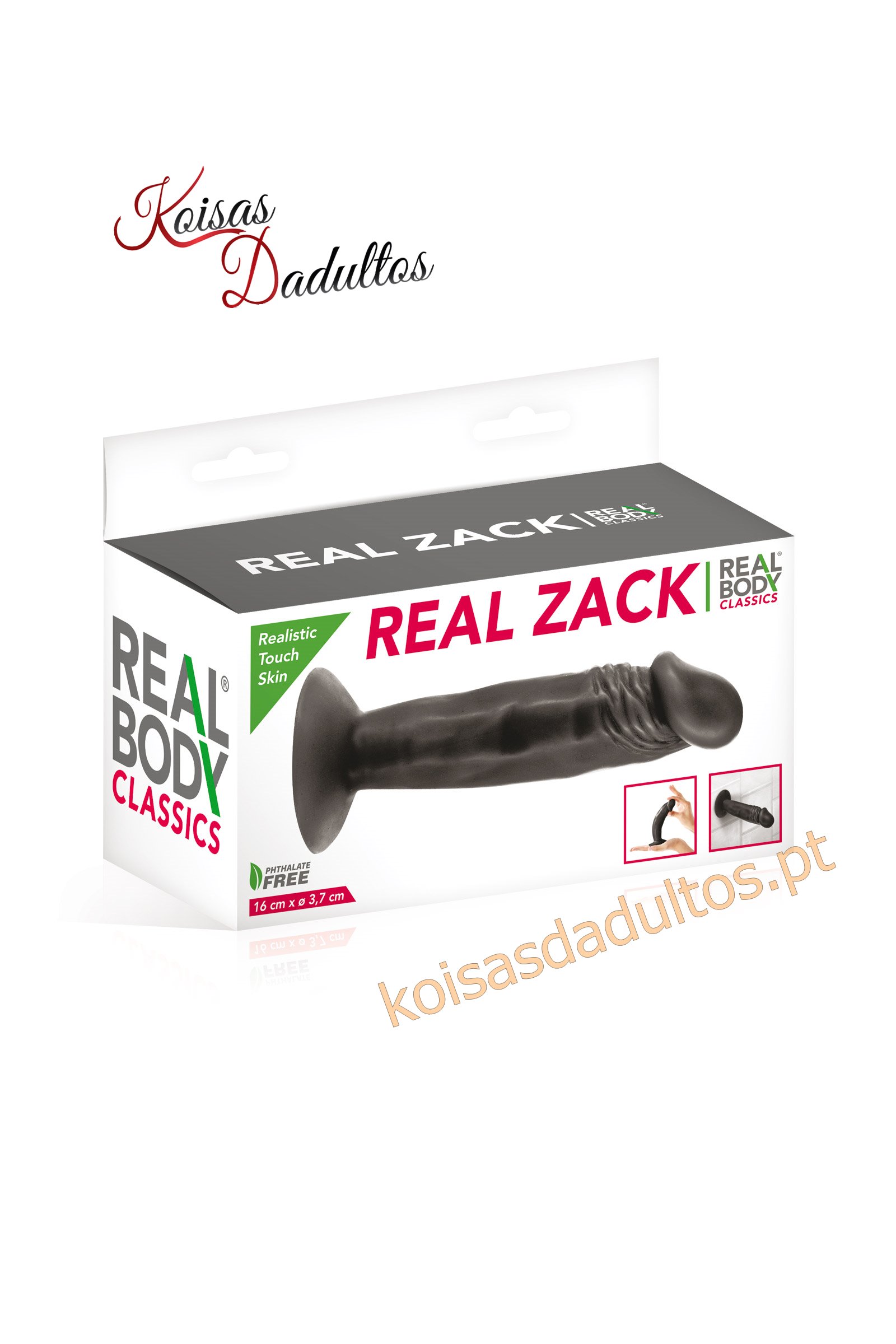SEXTOY MULHER Dong Realístico Zack Black  Dong Realístico Zack Black 
