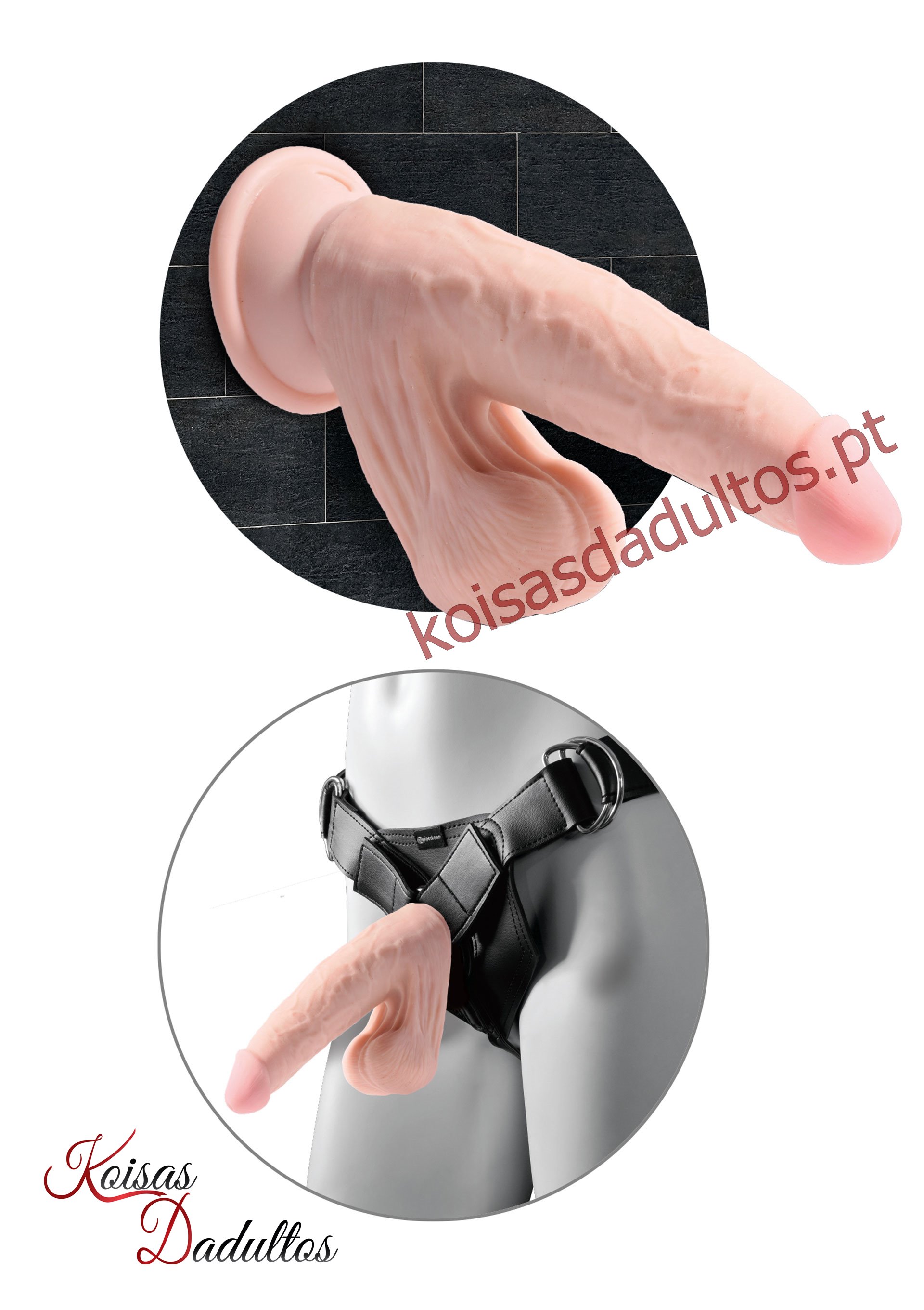 SEXTOY MULHER King Cock Plus 3D King Cock Plus 3D