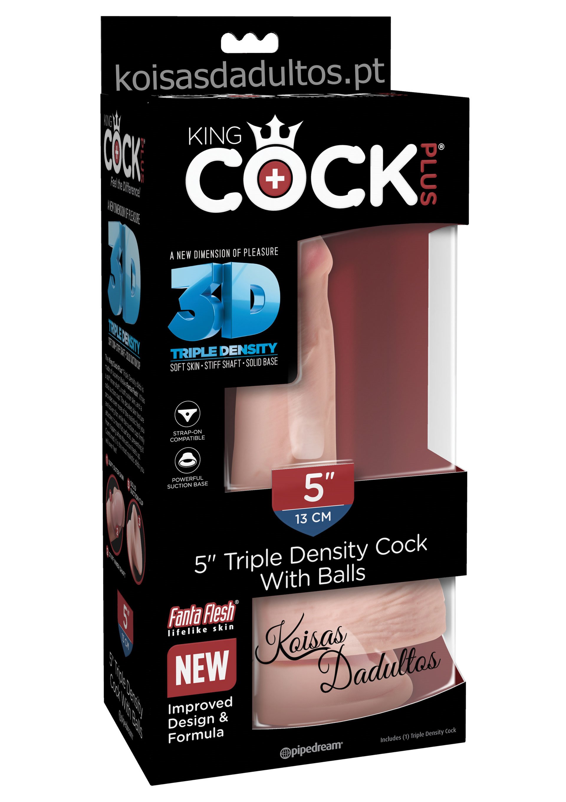 21346 King Cock Tripla Densidade 13 cm King Cock Tripla Densidade 13 cm