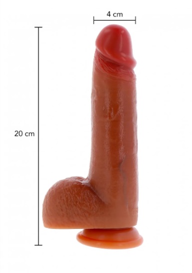 DONGS DILDOS TOYJOY GET REAL FORESKIN DILDO 20 CM CARAMEL
