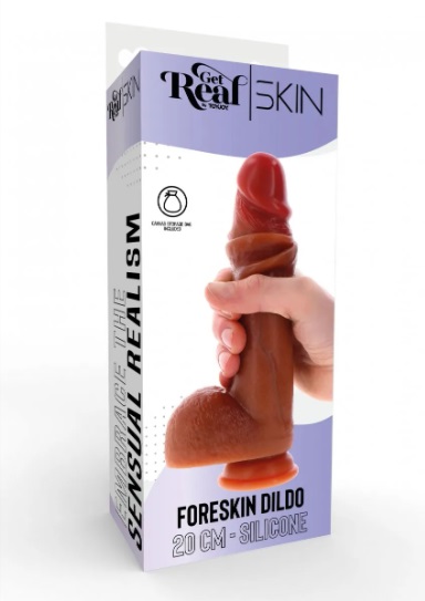 SEXTOY MULHER Get Real Foreskin Dildo 20 cm Get Real Foreskin Dildo 20 cm