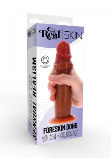 DONGS DILDOS Get Real Foreskin Dong 19 cm