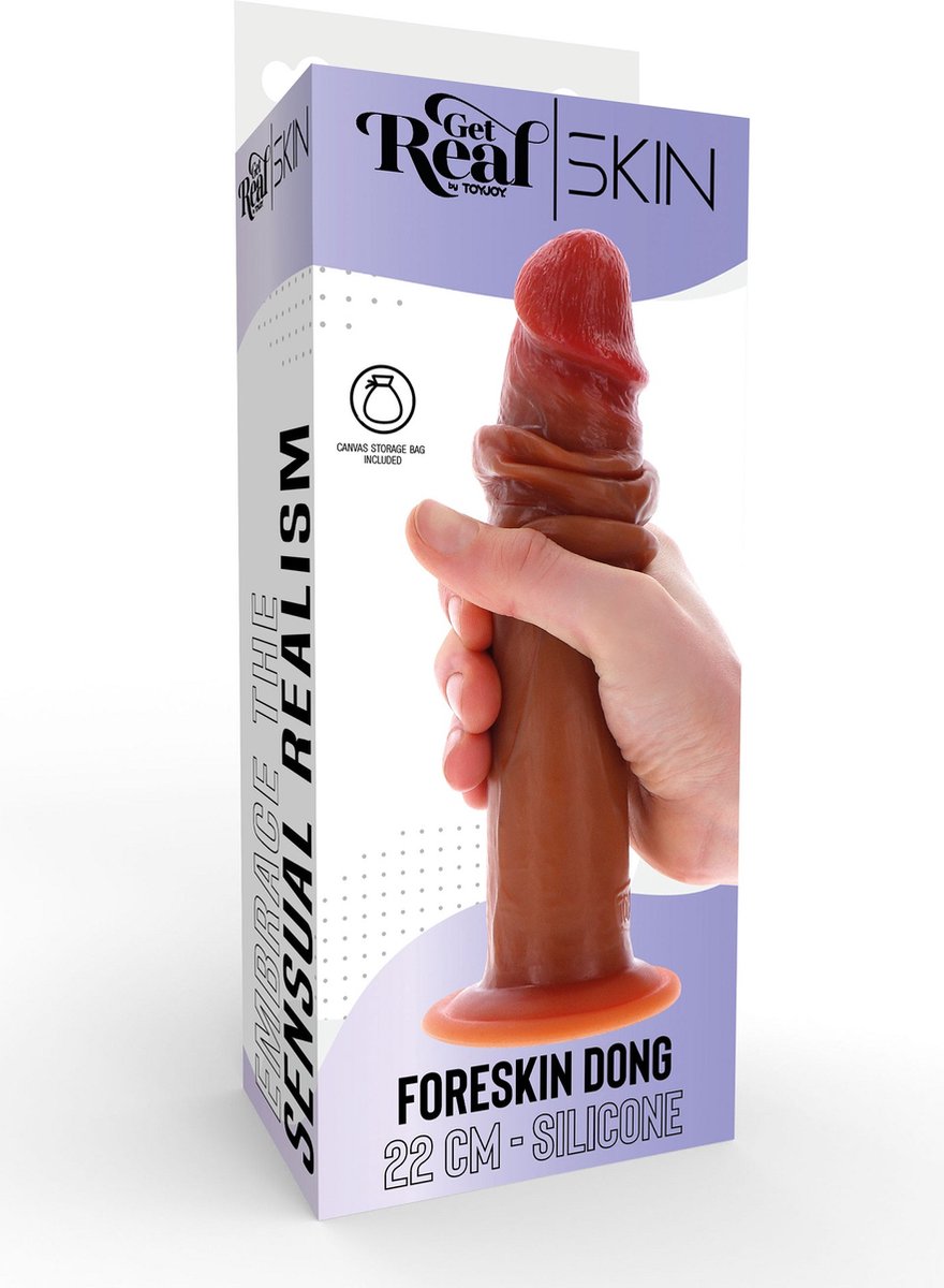 DONGS DILDOS Get Real Foreskin Dong 22 cm Get Real Foreskin Dong 22 cm