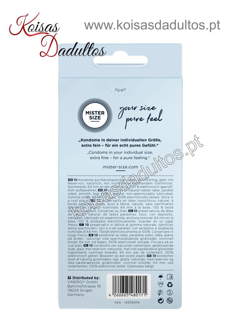 mrs0171 Preservativos Mister Size 64 Preservativos Mister Size 64
