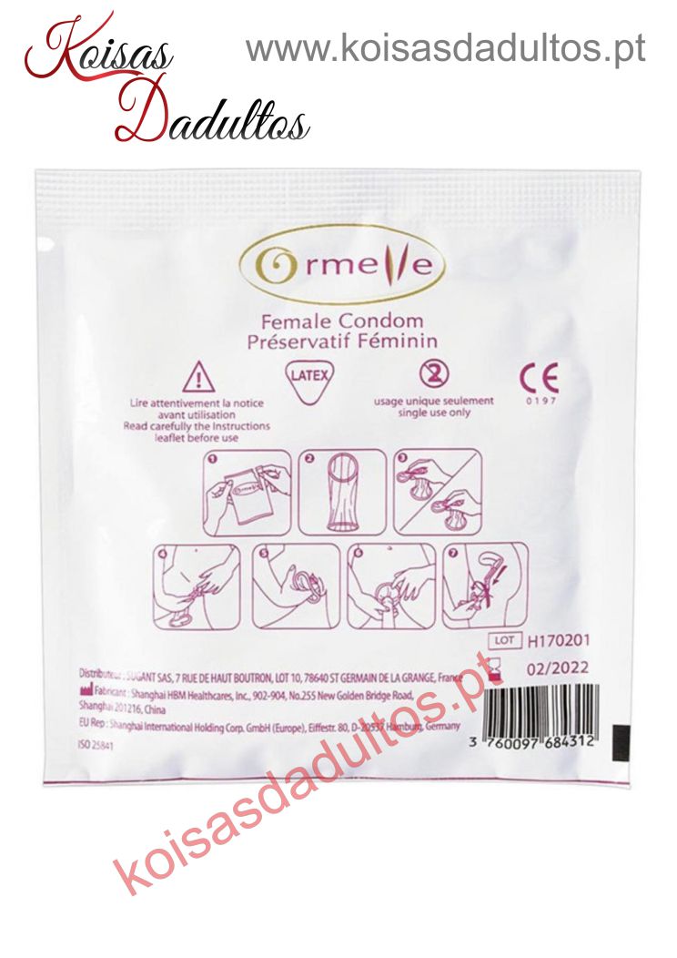 FARMÁCIA ERÓTICA Preservativos Femininos Ormelle Preservativos Femininos Ormelle