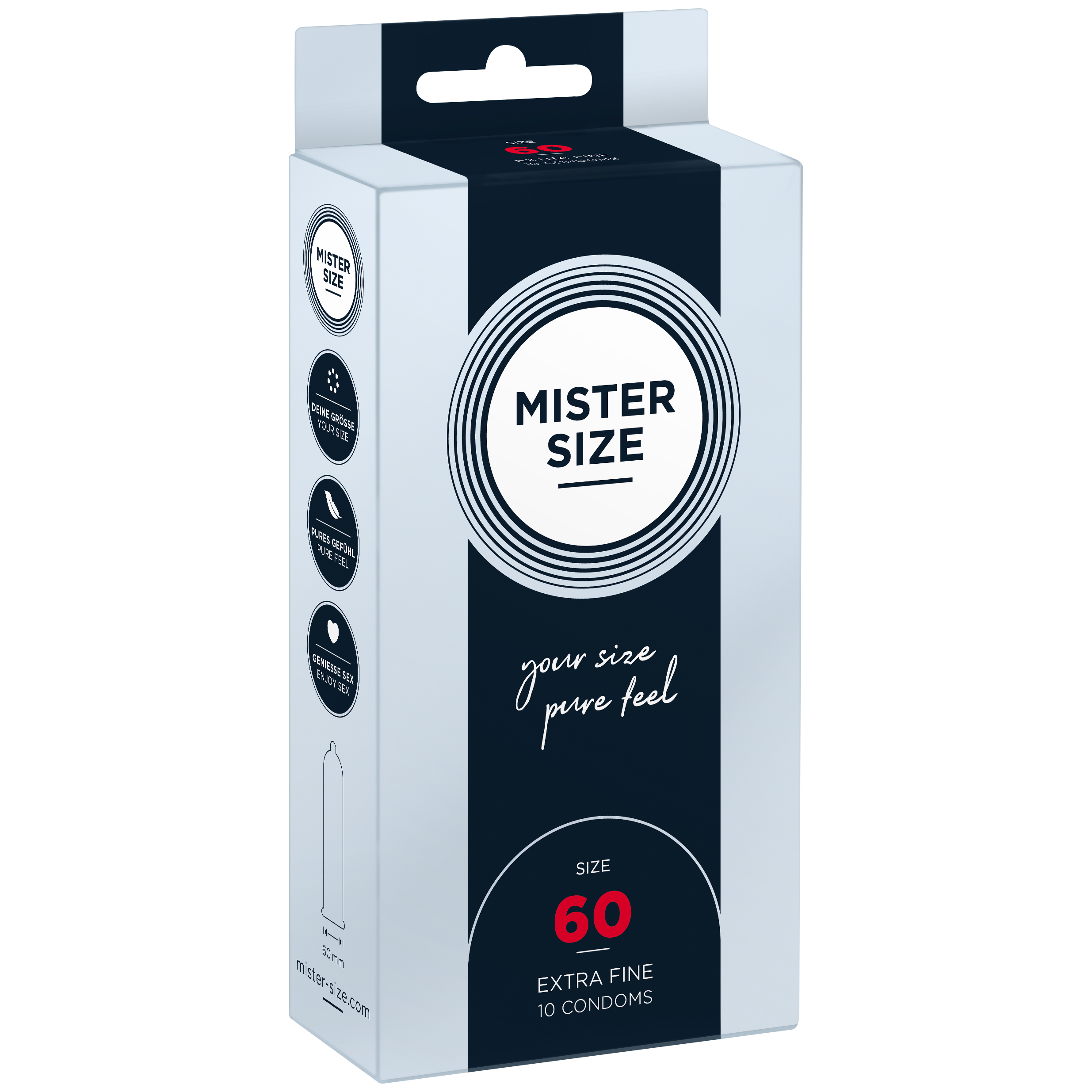 FARMÁCIA ERÓTICA Preservativos Preservativos Mister Size 60