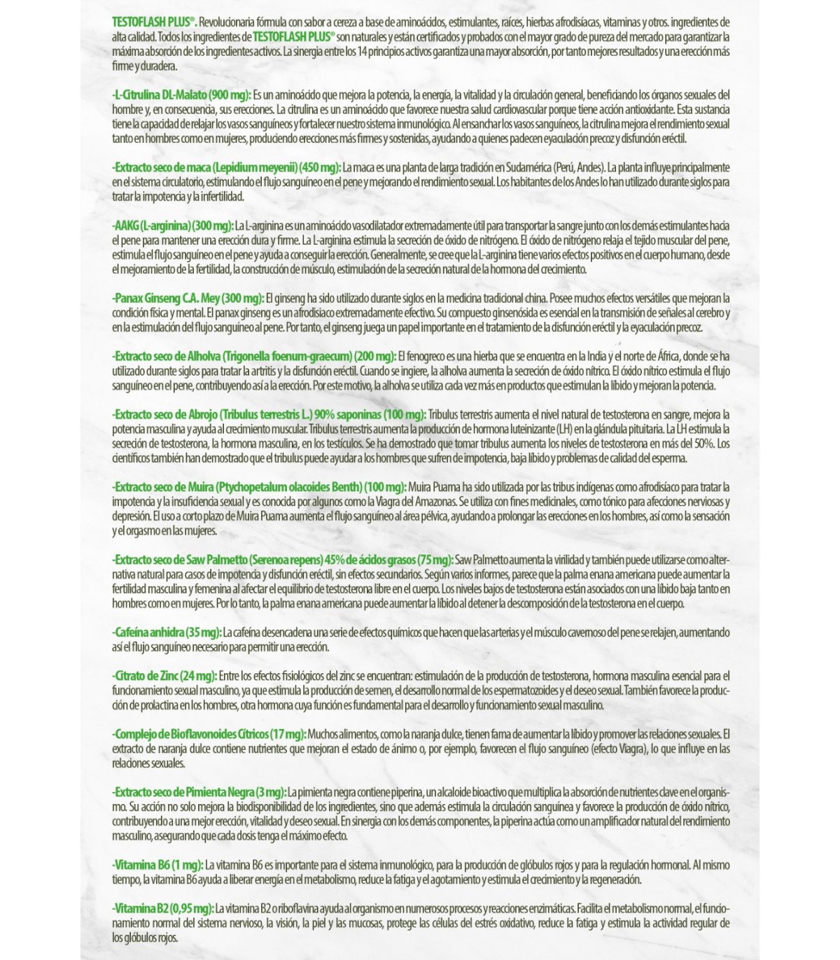 AFRODISÍACOS Testoflash Plus Testoflash Plus