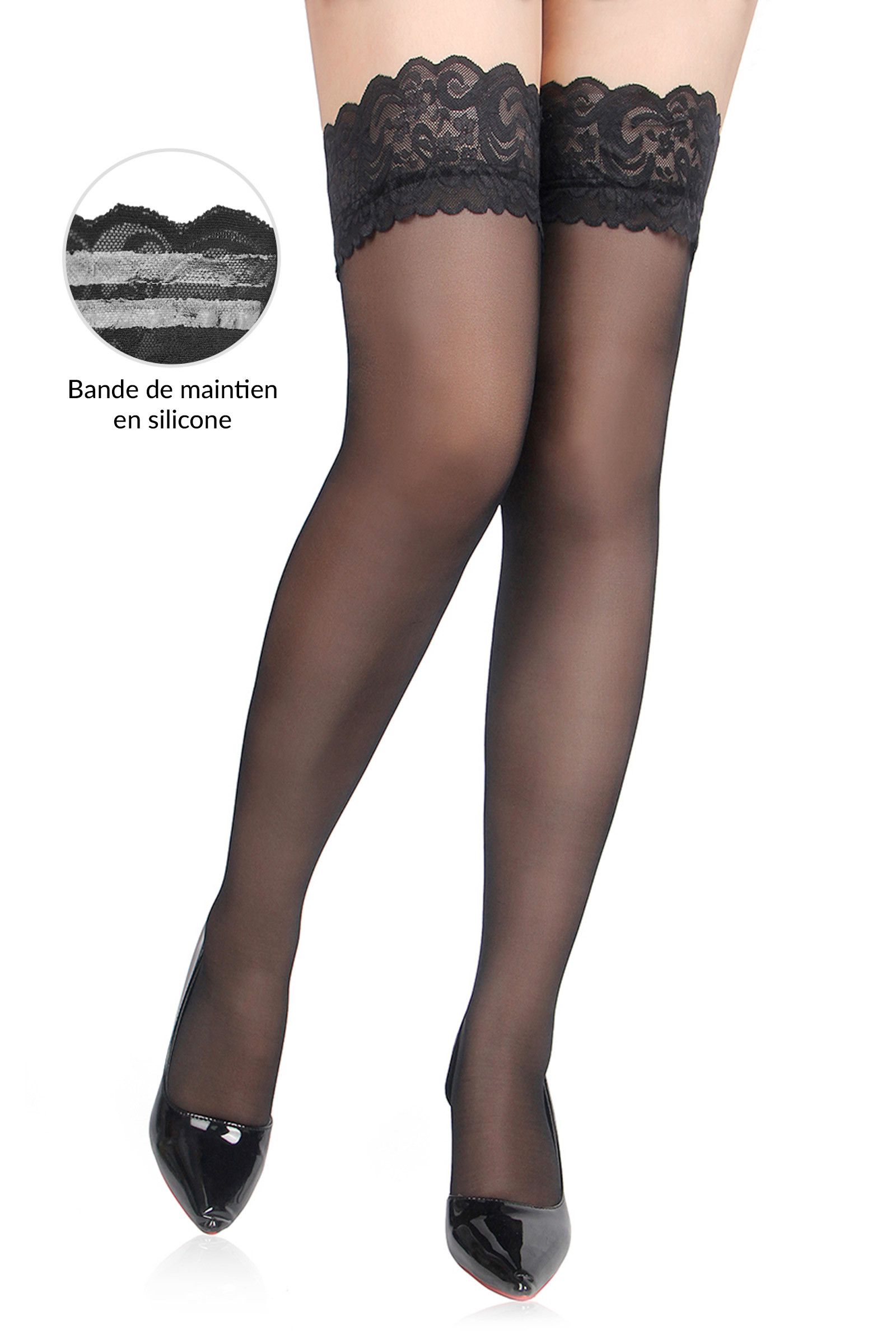 LINGERIE Paris Hollywood - Meias Autofixantes T.U