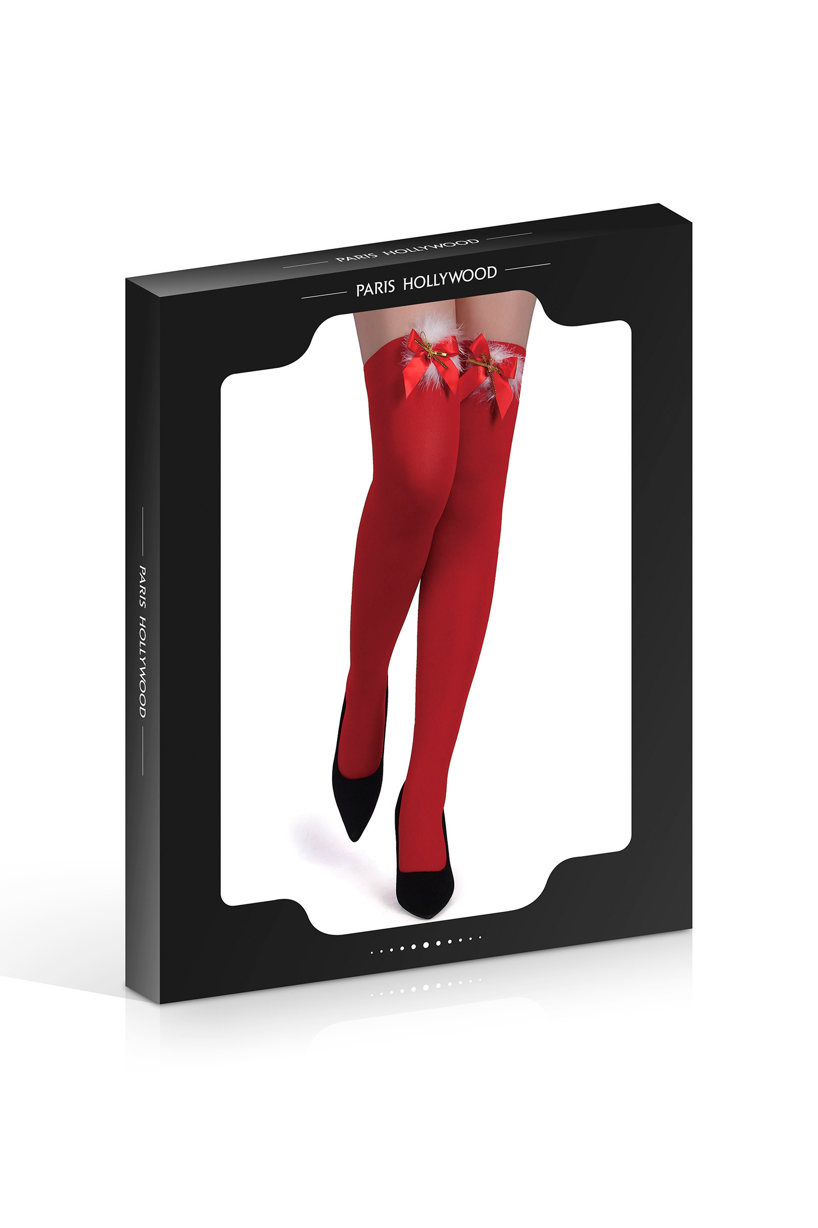 LINGERIE Paris Hollywood - Meias Vermelhas com Sinos Paris Hollywood - Meias Vermelhas com Sinos