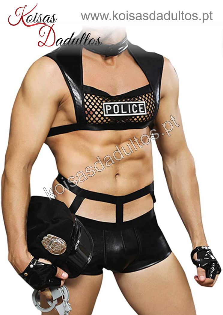 LINGERIE SARESIA ROLEPLAY - POLICE OFFICER COSTUME S/L SARESIA ROLEPLAY - POLICE OFFICER COSTUME S/L