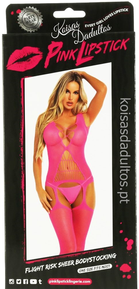 7227034pnkos Bodystocking Rede OS Bodystocking Rede OS