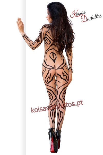 LINGERIE Catsuit Padrão Selvagem Catsuit Padrão Selvagem