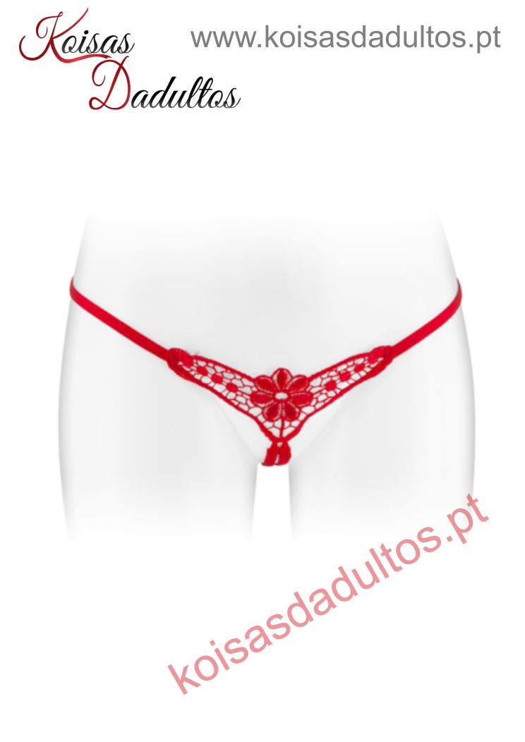 LINGERIE Lingerie Mulher Cuecas Tanga de Renda Danuta Tanga de Renda Danuta