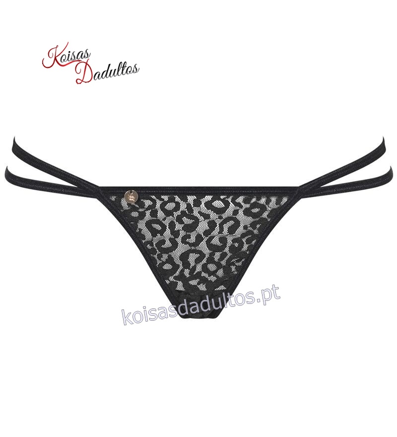 LINGERIE Lingerie Mulher Cuecas Tanga Pantheria - Obsessive S/M