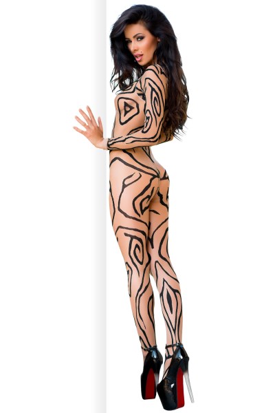 LINGERIE Catsuit Padrão Selvagem Catsuit Padrão Selvagem