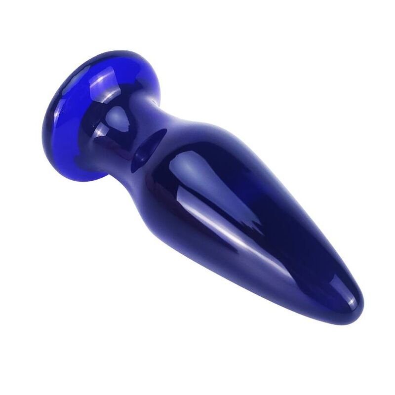 PRAZER ANAL Butt Plugs de Vidro Toy Joy Shining - Plug de Vidro com Vibra&ccedil;&atilde;o Toy Joy Shining - Plug de Vidro com Vibra&ccedil;&atilde;o