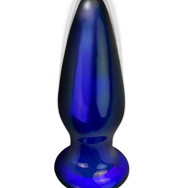 PRAZER ANAL Butt Plugs de Vidro Toy Joy Shining - Plug de Vidro com Vibra&ccedil;&atilde;o Toy Joy Shining - Plug de Vidro com Vibra&ccedil;&atilde;o